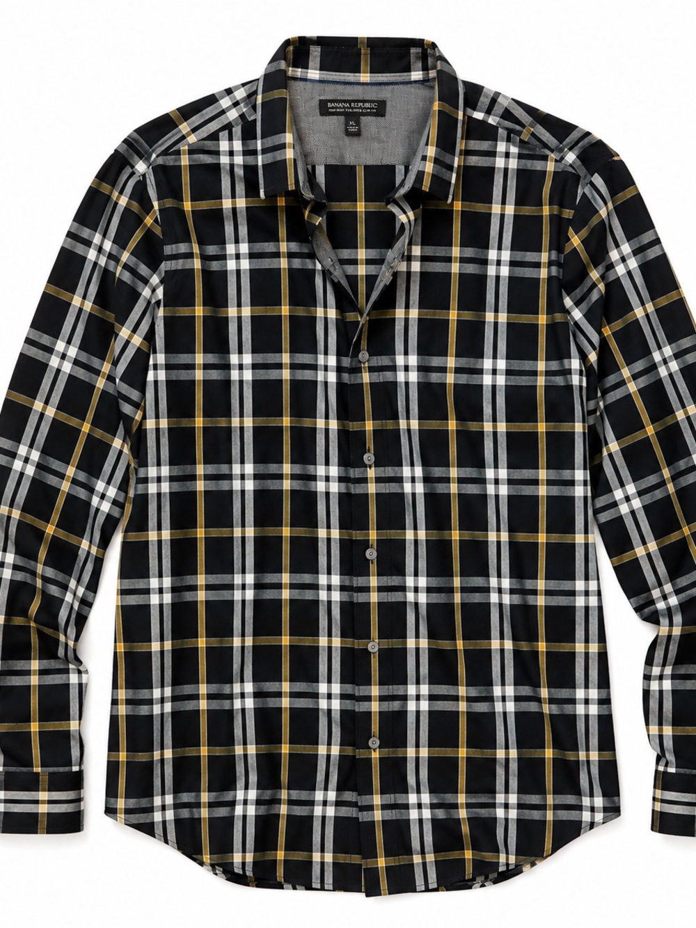 Banana Republic Men’s XL Non-Iron Tailored Slim Fit Plaid Shirt